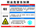 职业危害告知牌