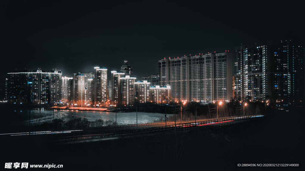 城市 夜 结构 冬天 建设 业