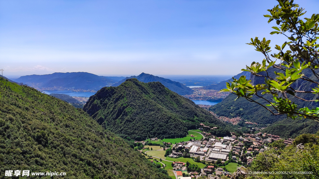 景观 湖 科莫湖 山 天空 房