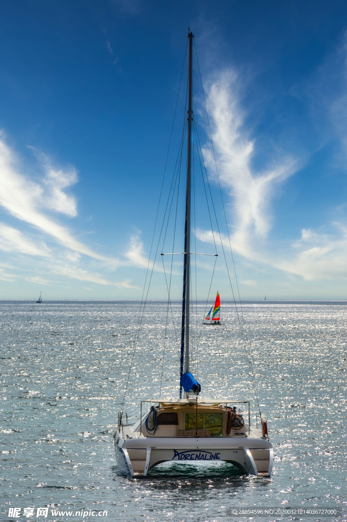 小船 天空 海 海洋 帆船 云