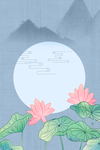 中国风淡雅海报背景