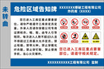 危险区域告知牌