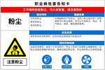 职业病危害告知卡 粉尘