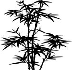 矢量古风竹子