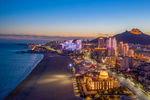 石老人海水浴场夜景