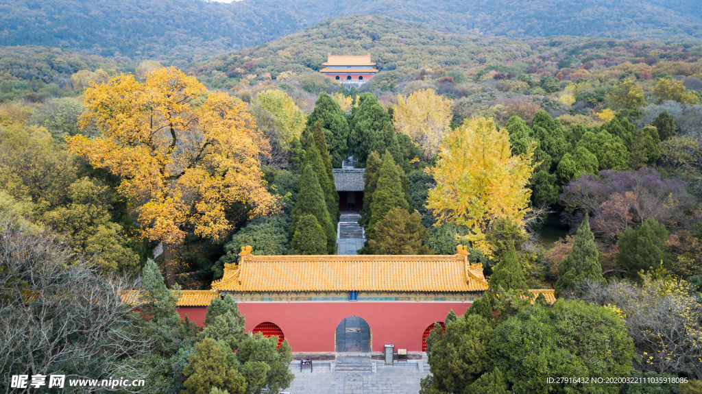 南京明孝陵秋景