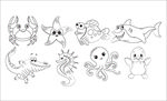 动物线描图