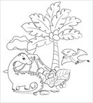 动物线描图