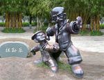 打太极雕塑