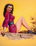 古典绘画油画美女
