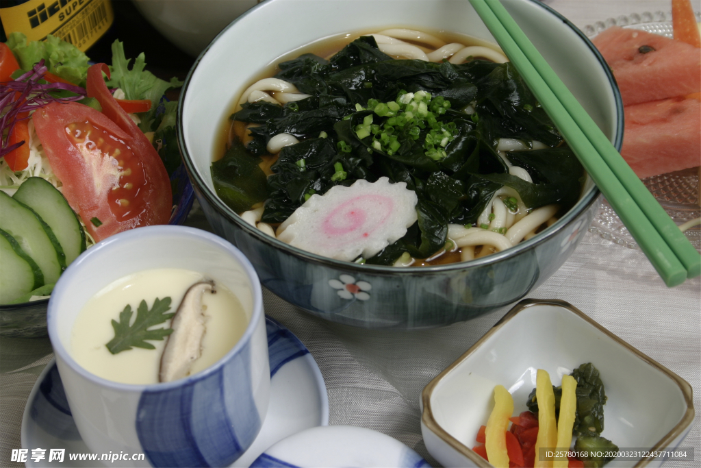 菜乌冬面定食