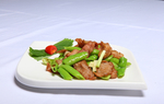 皮尖椒炒爽肉