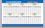 维修保养进度表