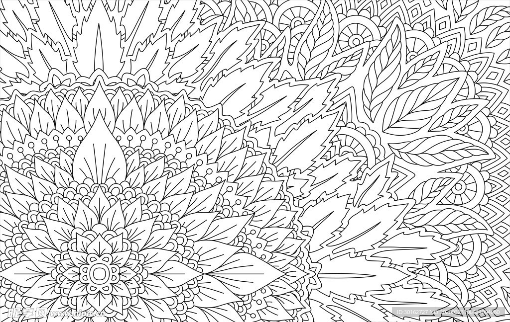 精致花纹背景底纹