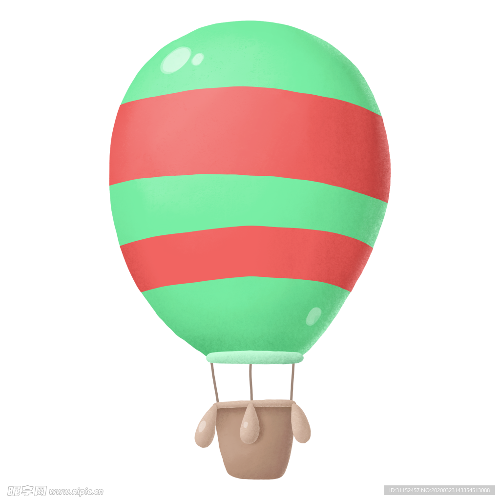 热气球插画