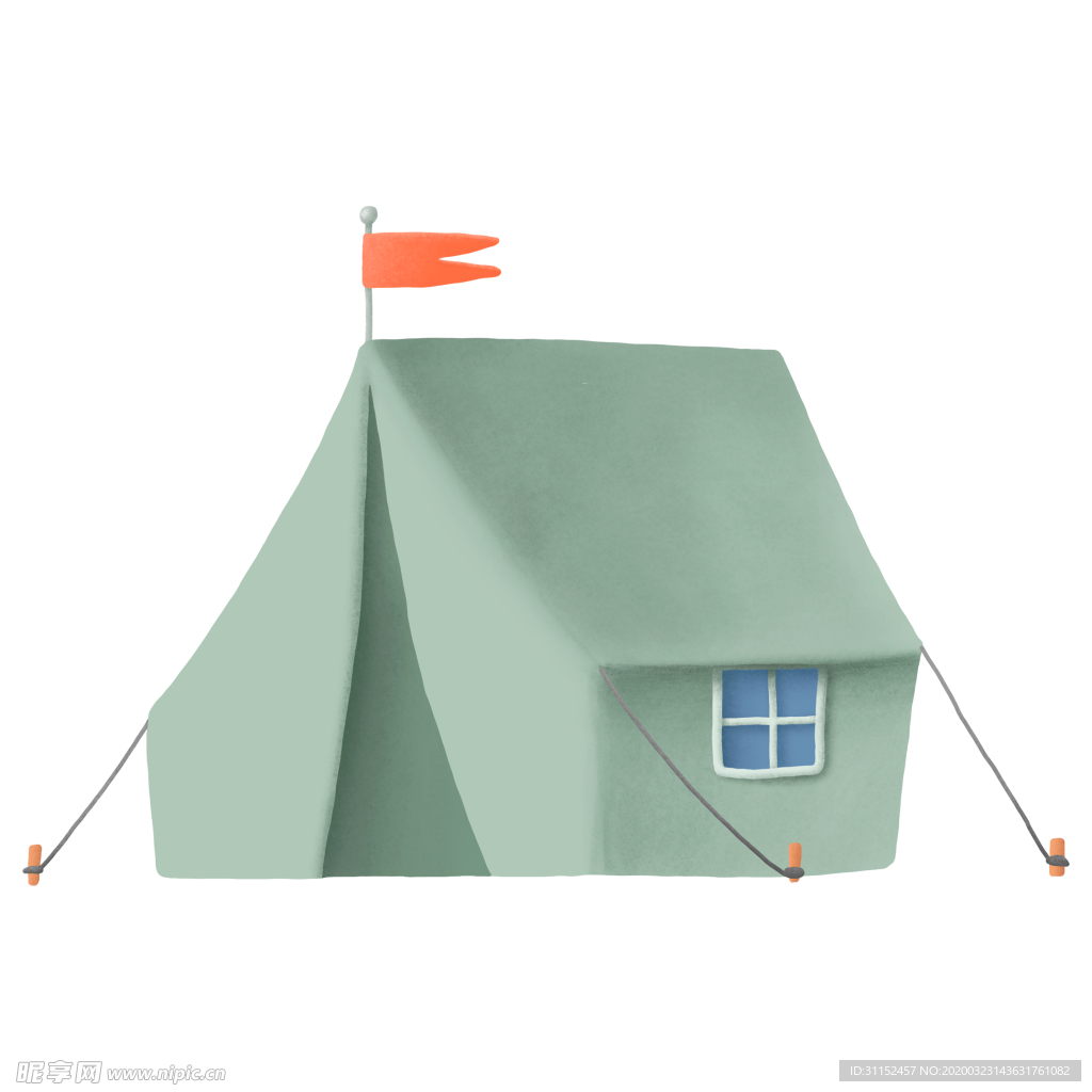 帐篷插画
