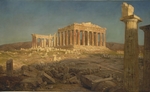 古代建筑彩色插画风景