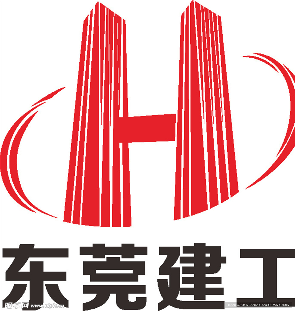 东莞建工  建筑 LOGO 标