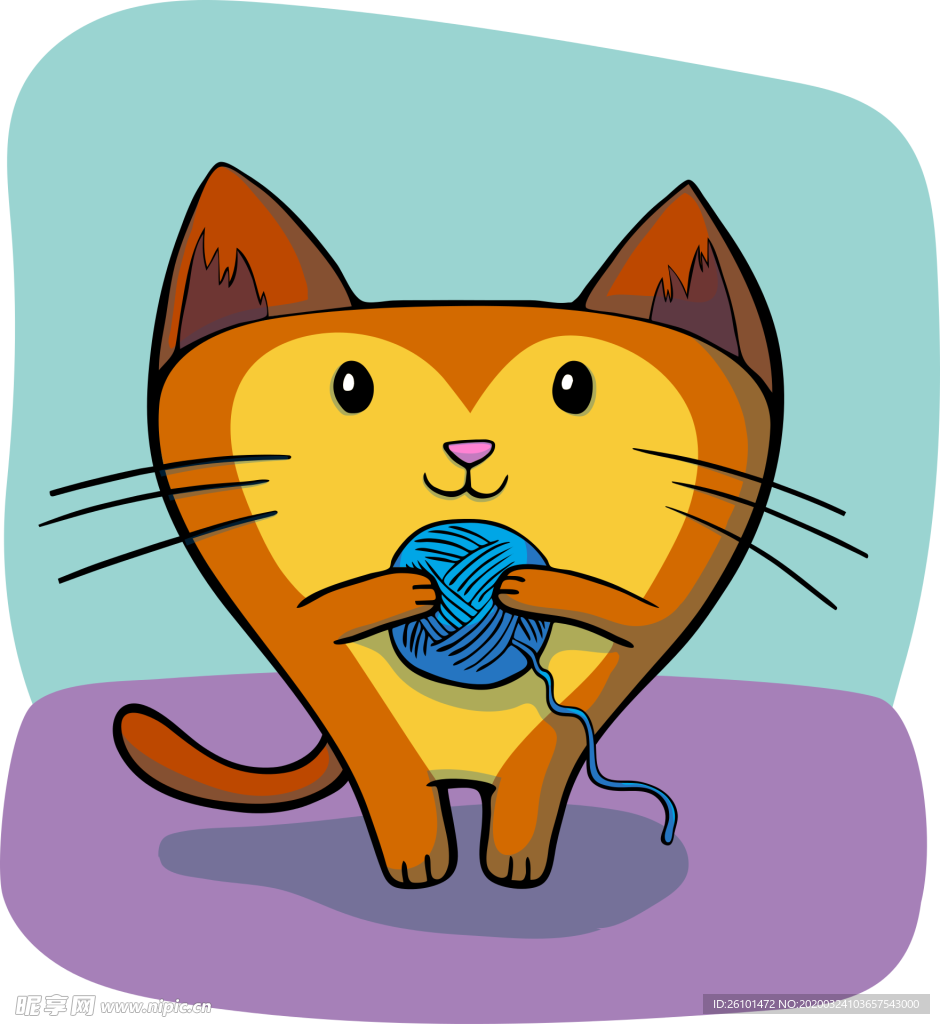 可爱纱球猫咪