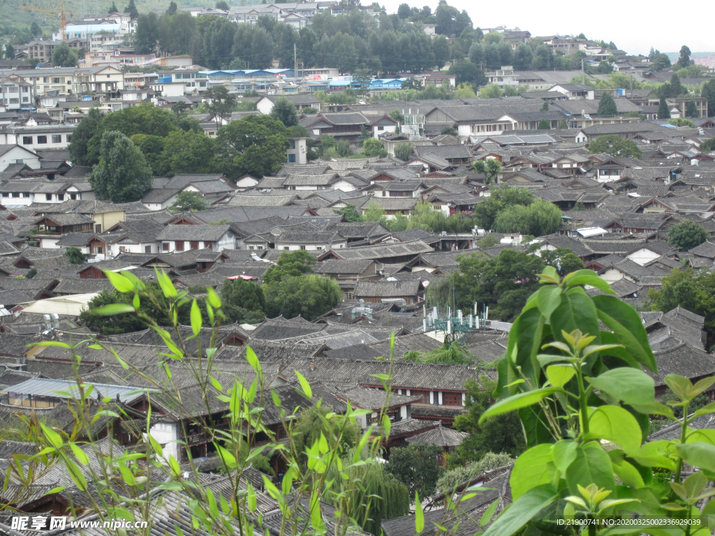 丽江古城远景