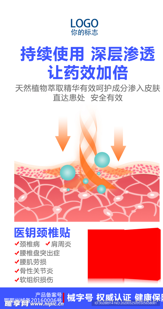 微商颈椎海报