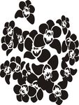 硅藻泥刻花 花纹 线条 矢量