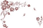 硅藻泥刻花 花纹 线条 矢量