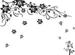 硅藻泥刻花 花纹 线条 矢量