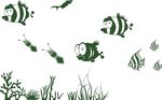 硅藻泥刻花 花纹 线条 矢量