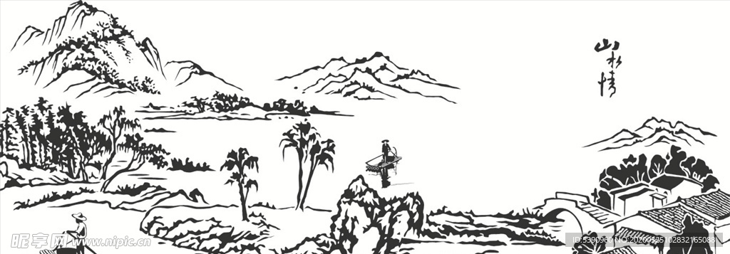 硅藻泥刻花  线条 花纹