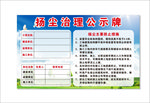 扬尘治理公示牌