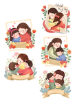 亲子插图
