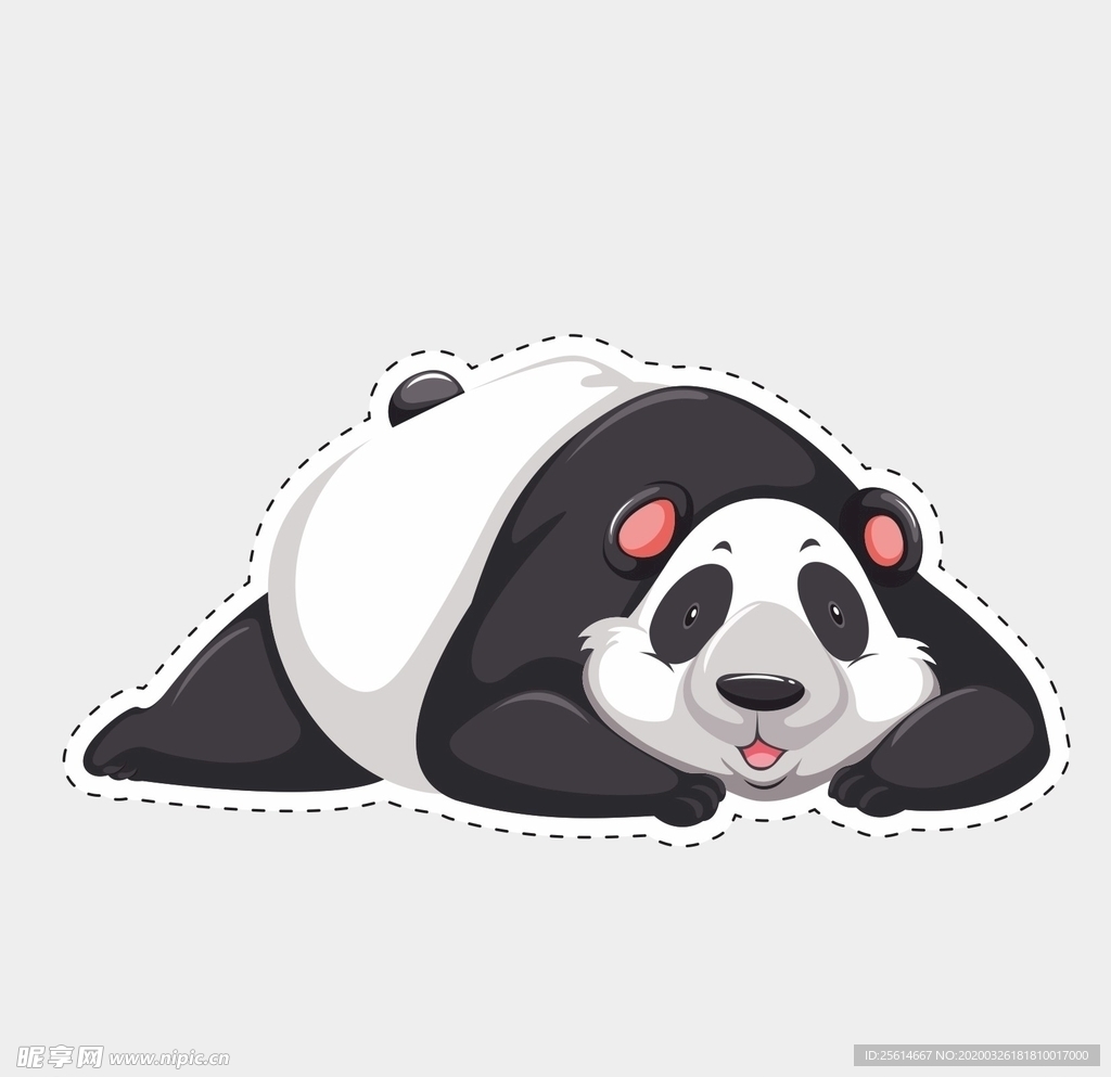 卡通大熊猫