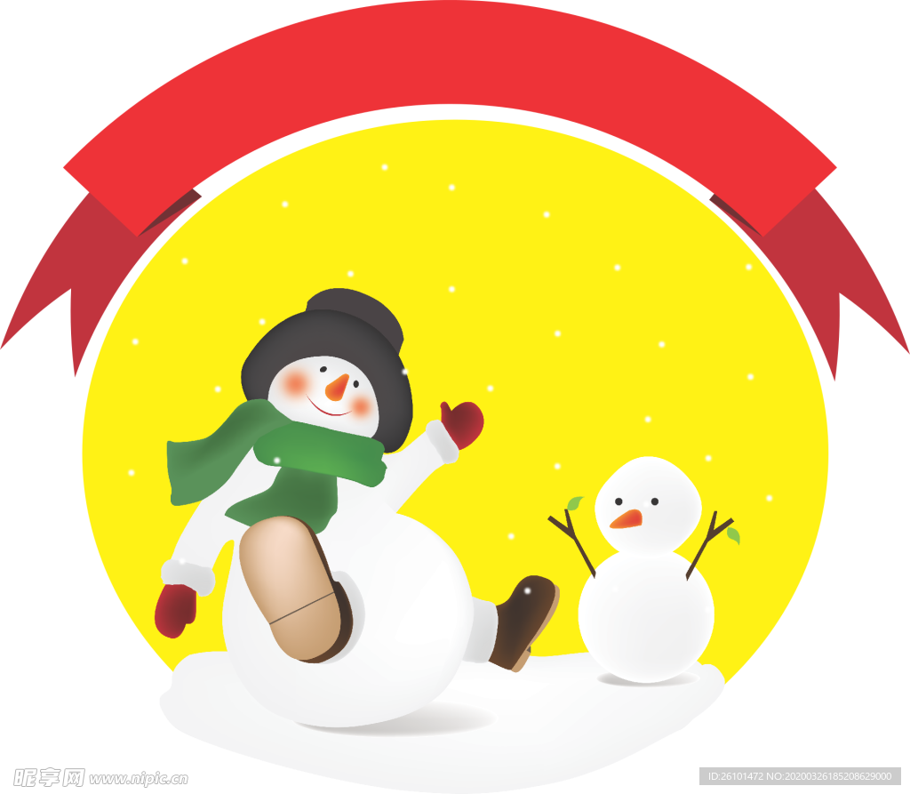 冬季雪人