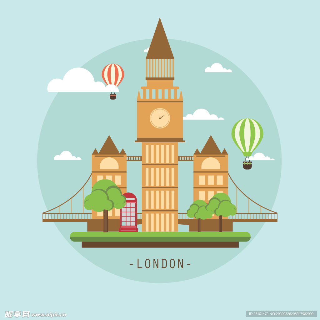 英国风插画