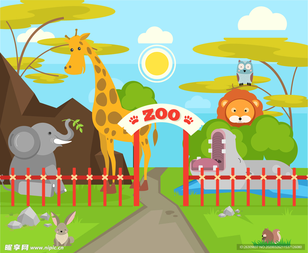 动物园|插画|儿童插画|manimani18 - 原创作品 - 站酷 (ZCOOL)