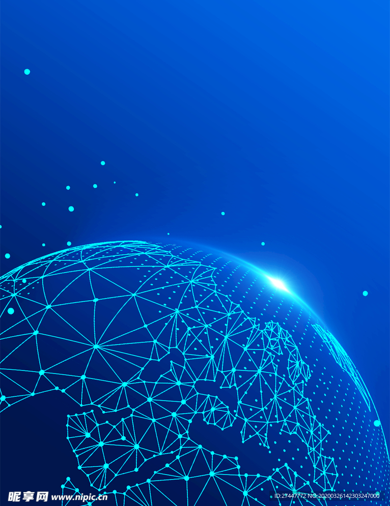 蓝色科技背景