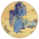 新中式 梅花画框 山水中式画图