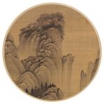 新中式 画框 山水中式画图