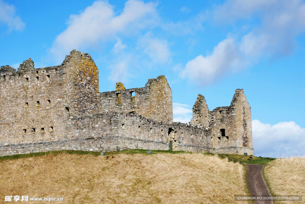城堡 苏格兰 废墟