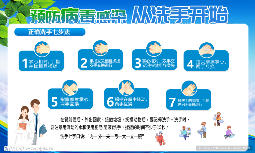 七步洗手法