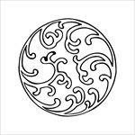 古典圆形花纹