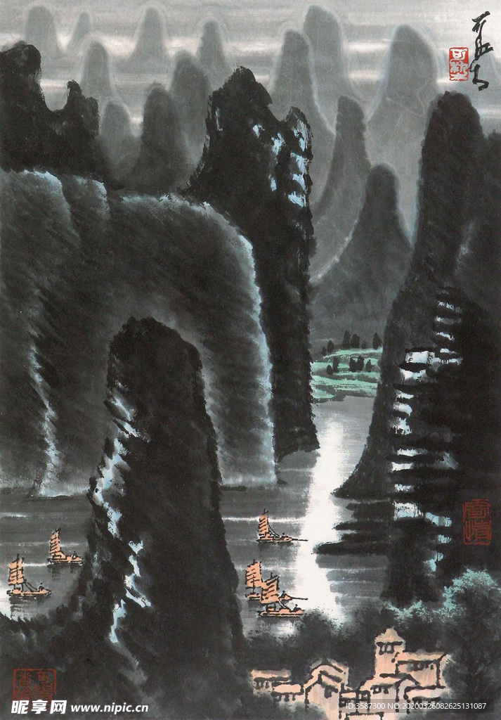 李可染国画山水