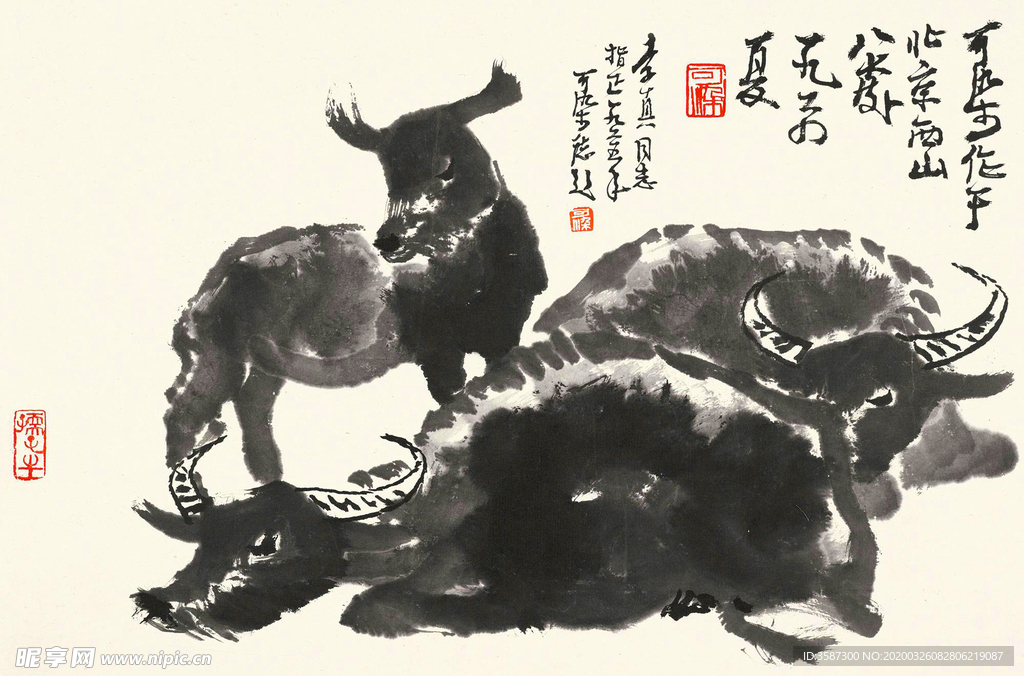 李可染国画牛