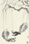 李可染国画牧牛图