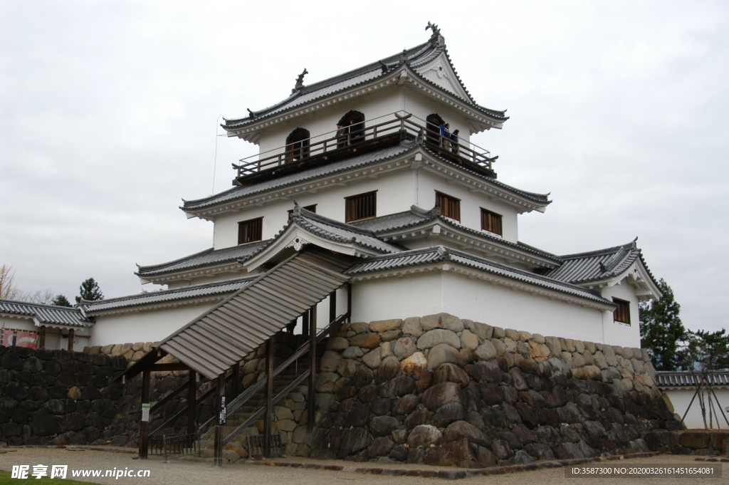 日本古城城楼