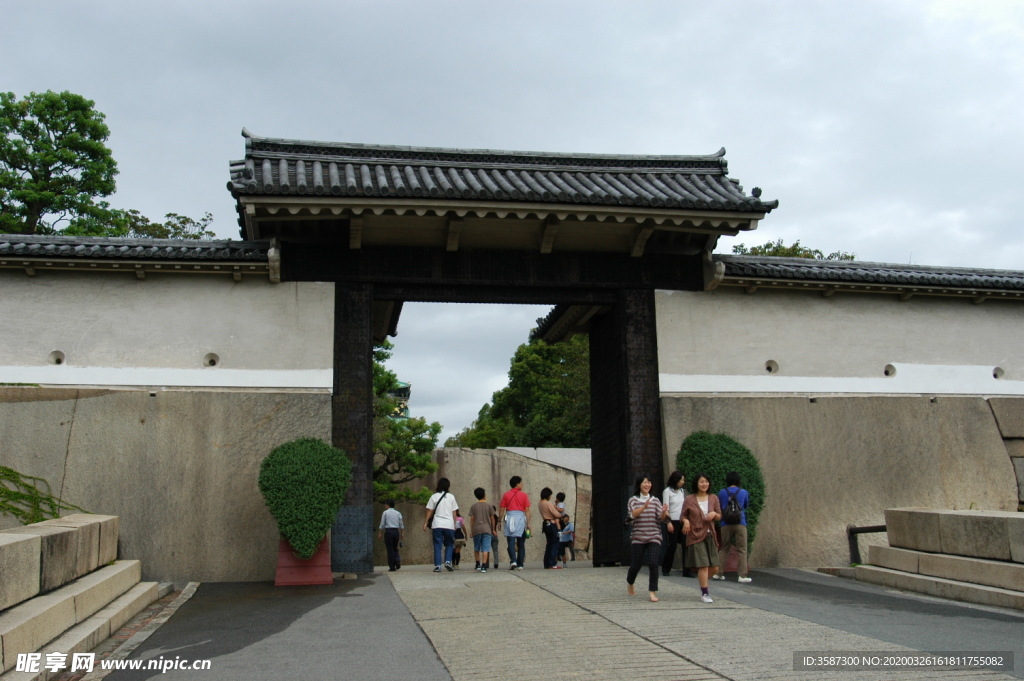 日本古建大门