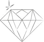 手绘钻石宝石水晶珠宝免扣素材