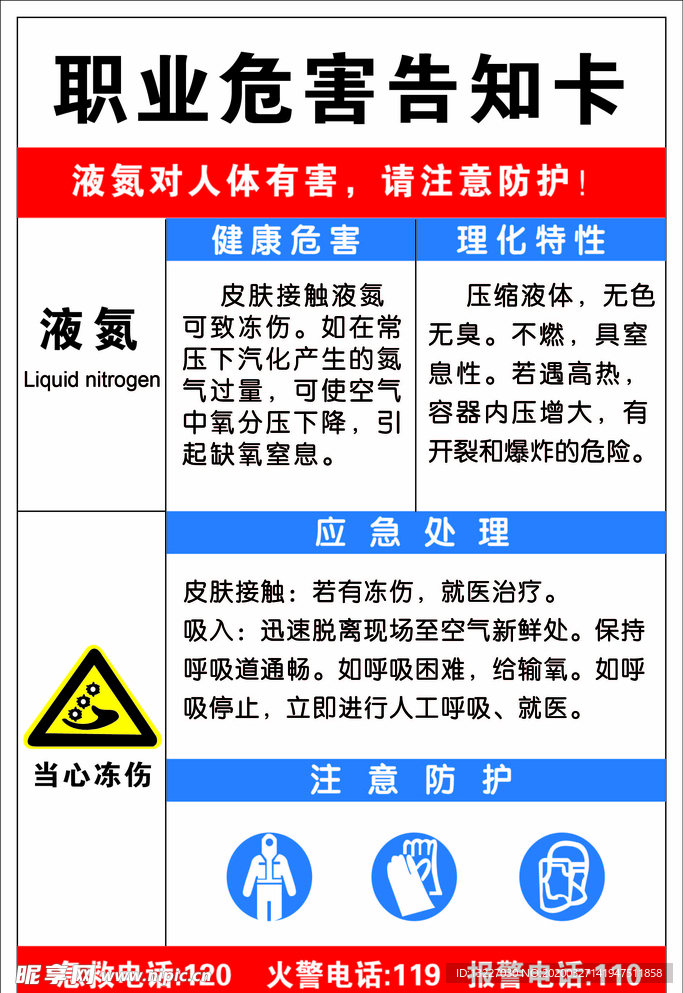 职业危害告知卡