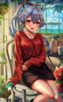 彩色动漫人物插画背景